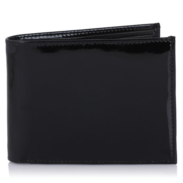 Suntop Premium Patent Leather Shiny Wallet and Reversible Belt Buckle Combo - testSuntop